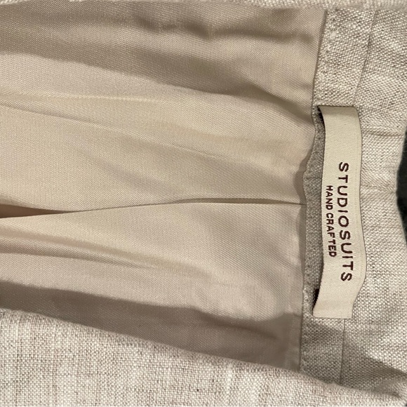 Studio Suits Men’s Custom Pure Linen Suit + custom linen shirt - Picture 6 of 16